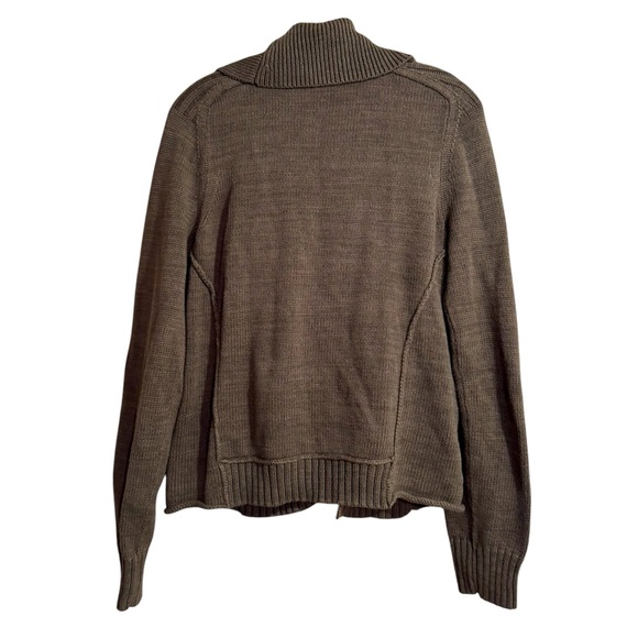 Lauren Ralph Lauren Olive Green Knit Toggle Button Cardigan Sweater - Picture 2 of 6